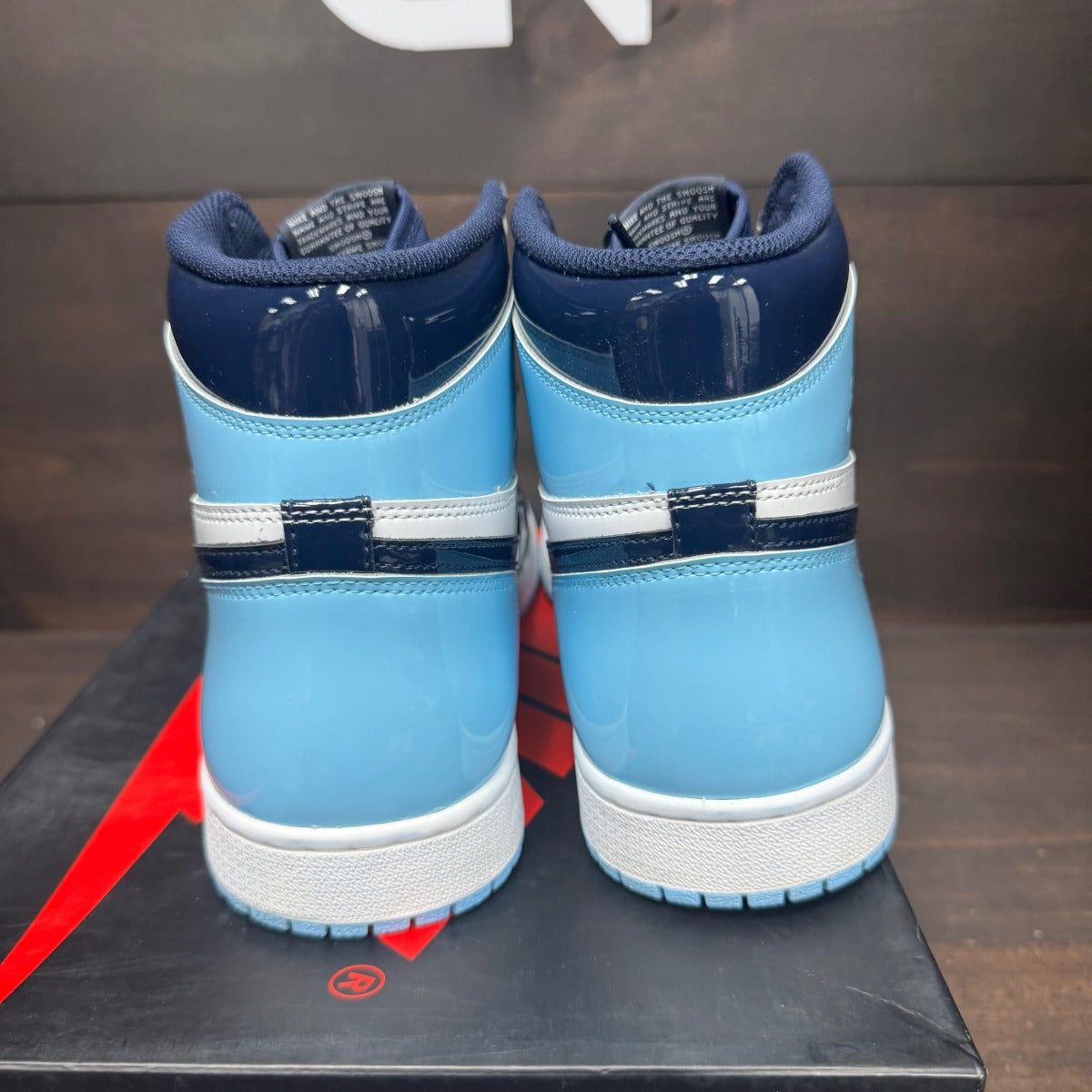 Jordan 1 Retro High UNC Patent (Women's) - Image 5