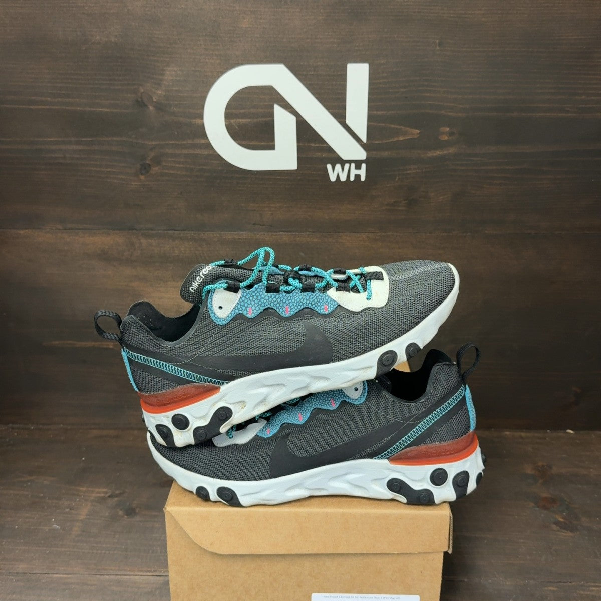 Nike React Element 55 SE Anthracite Size 8 (Pre-Owned) - Image 1