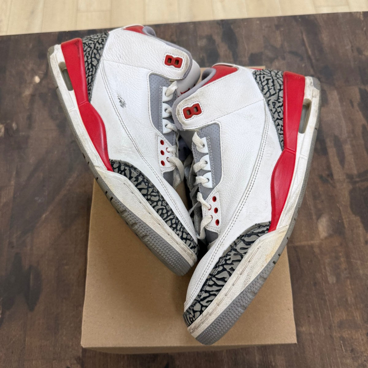 Jordan 3 Retro Fire Red (2022) Size 11.5 (Pre-Owned) - Image 1