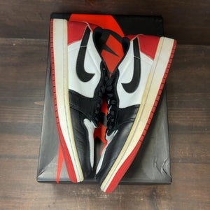 Jordan 1 Retro Low OG Black Toe (2023) Size 8 (Pre-Owned) - back