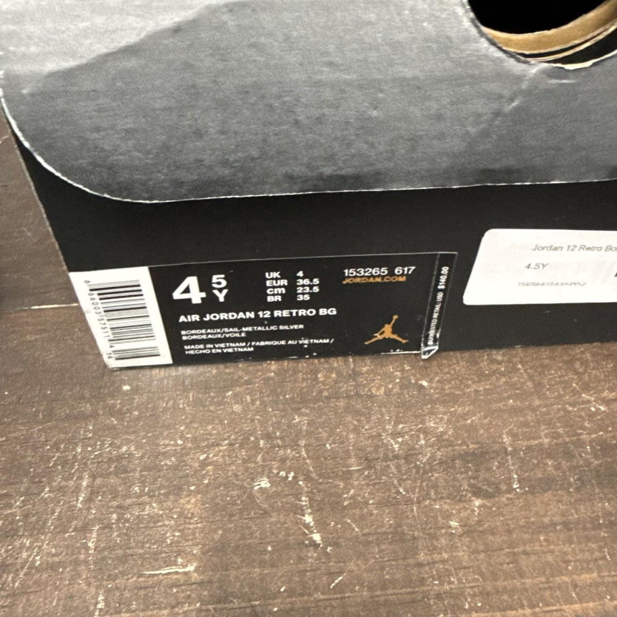 Jordan 12 Retro Bordeaux (GS) - Image 8