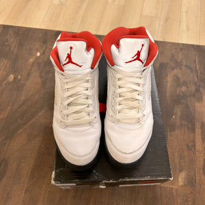 Jordan 5 Retro Fire Red Silver Tongue (2020) (GS) - Image 2