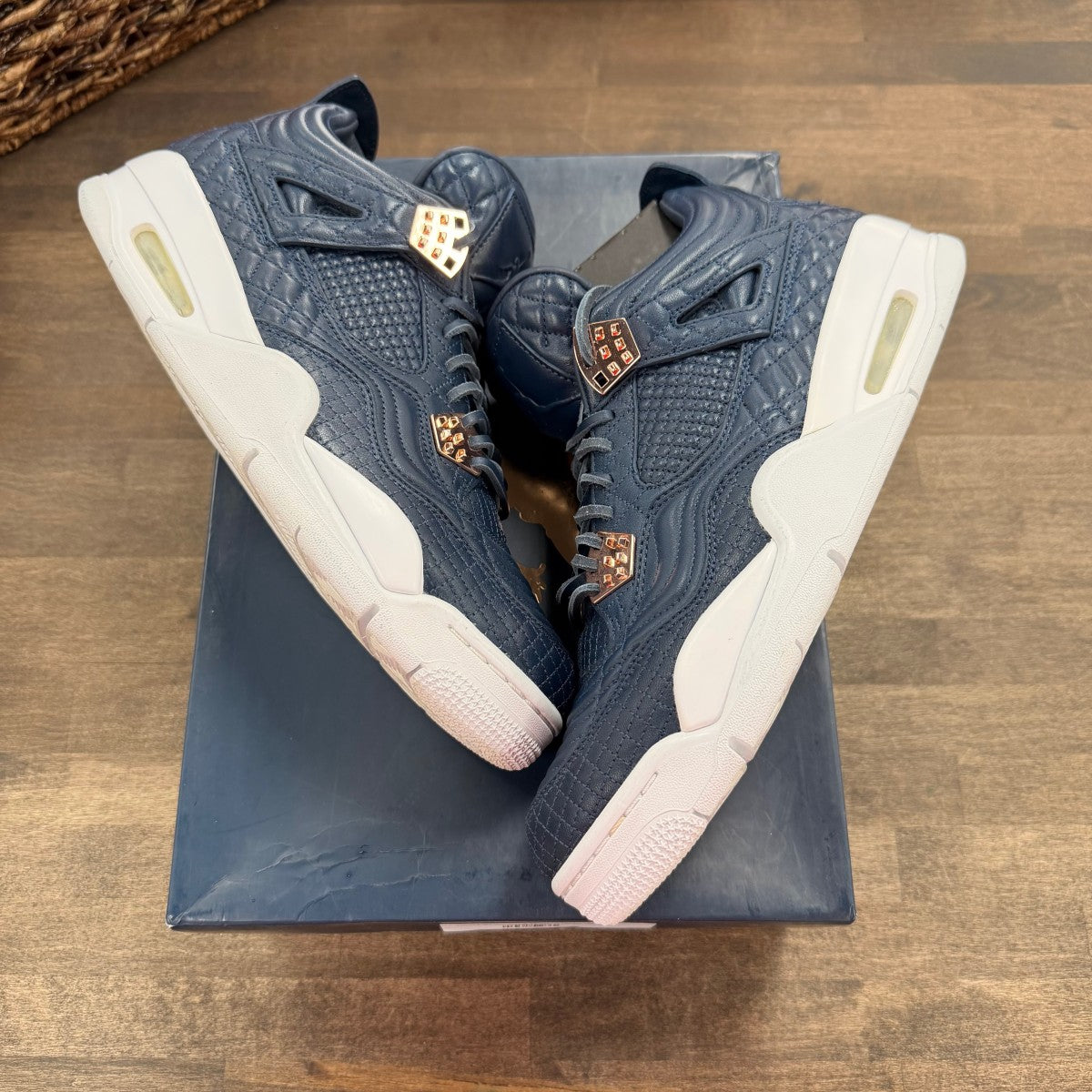 Jordan 4 Retro Obsidian - Image 1