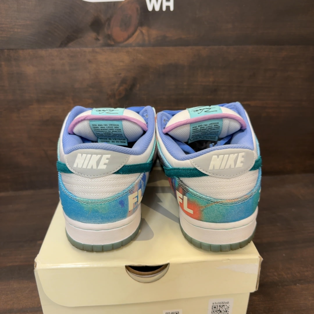Nike SB Dunk Low Futura Laboratories Bleached Aqua Size 9 (Pre-Owned)