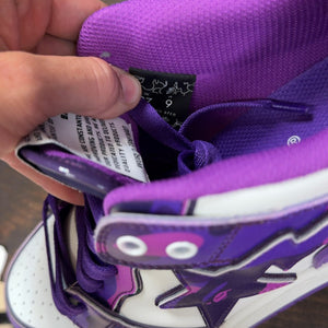 A Bathing Ape Bape SK8 Sta #1 M2 Purple Camo Size 9 (Pre-Owned) - aux