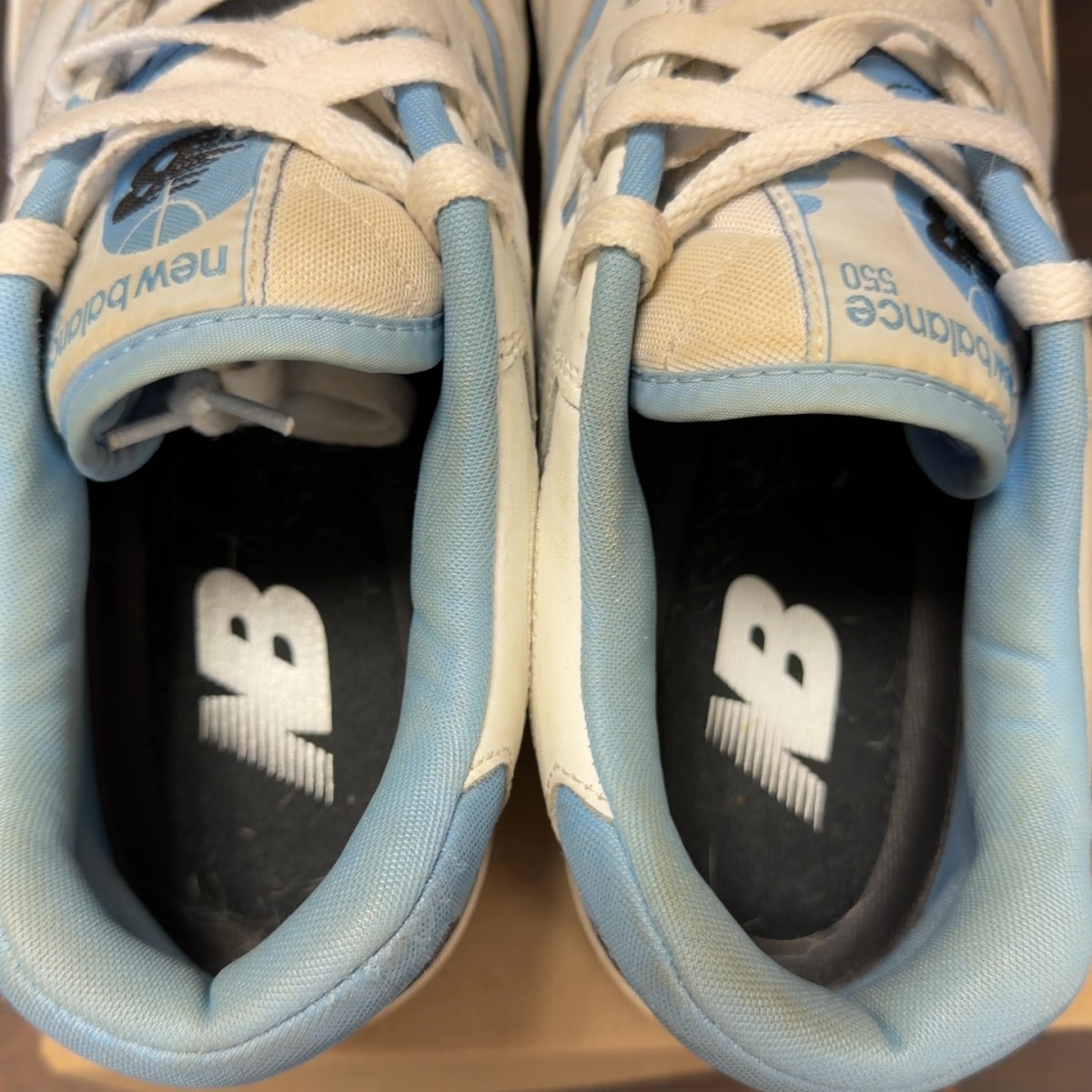 New Balance 550 UNC White University Blue Size 11.5 (Pre-Owned) - Image 5