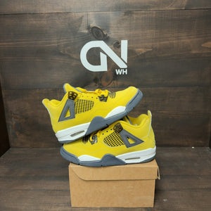 Jordan 4 Retro Lightning (2021) (GS) Size 5.5Y (Pre-Owned) - Image 1