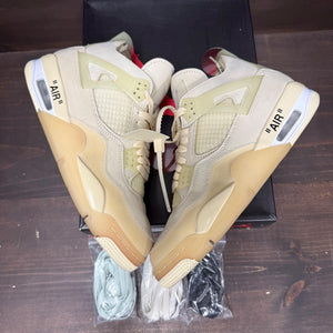 Jordan 4 Retro Off-White Sail (Women's) - Image 4