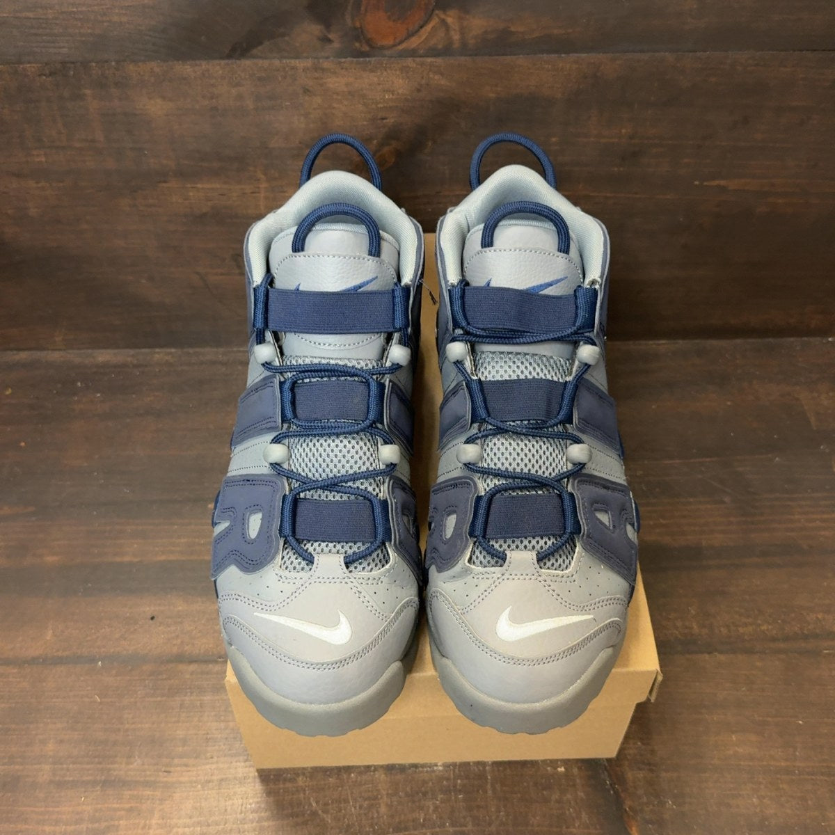 Nike Air More Uptempo Cool Grey Midnight Navy Size 11.5 (Pre-Owned) - Image 2
