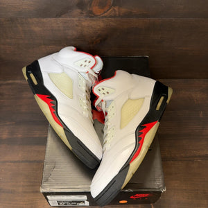 Jordan 5 Retro Fire Red Silver Tongue (2020) - Image 2