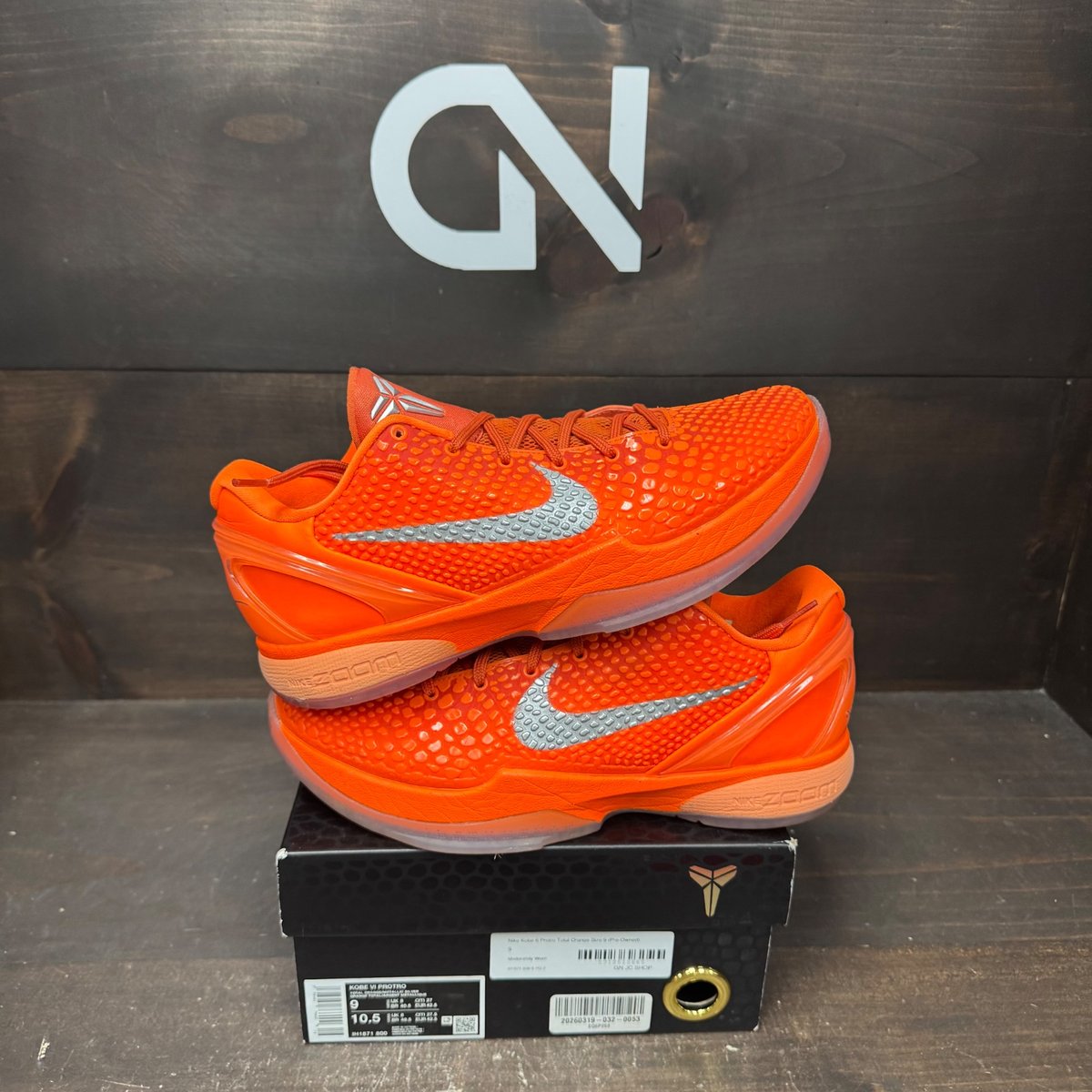 Nike Kobe 6 Protro Total Orange Size 9 (Pre-Owned) - front