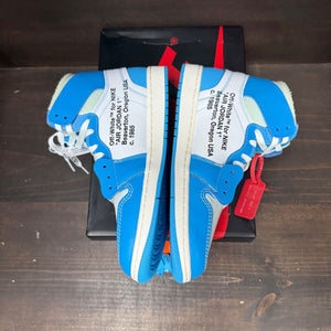 Jordan 1 Retro High Off-White University Blue Size 10.5 (Pre-Owned) - side