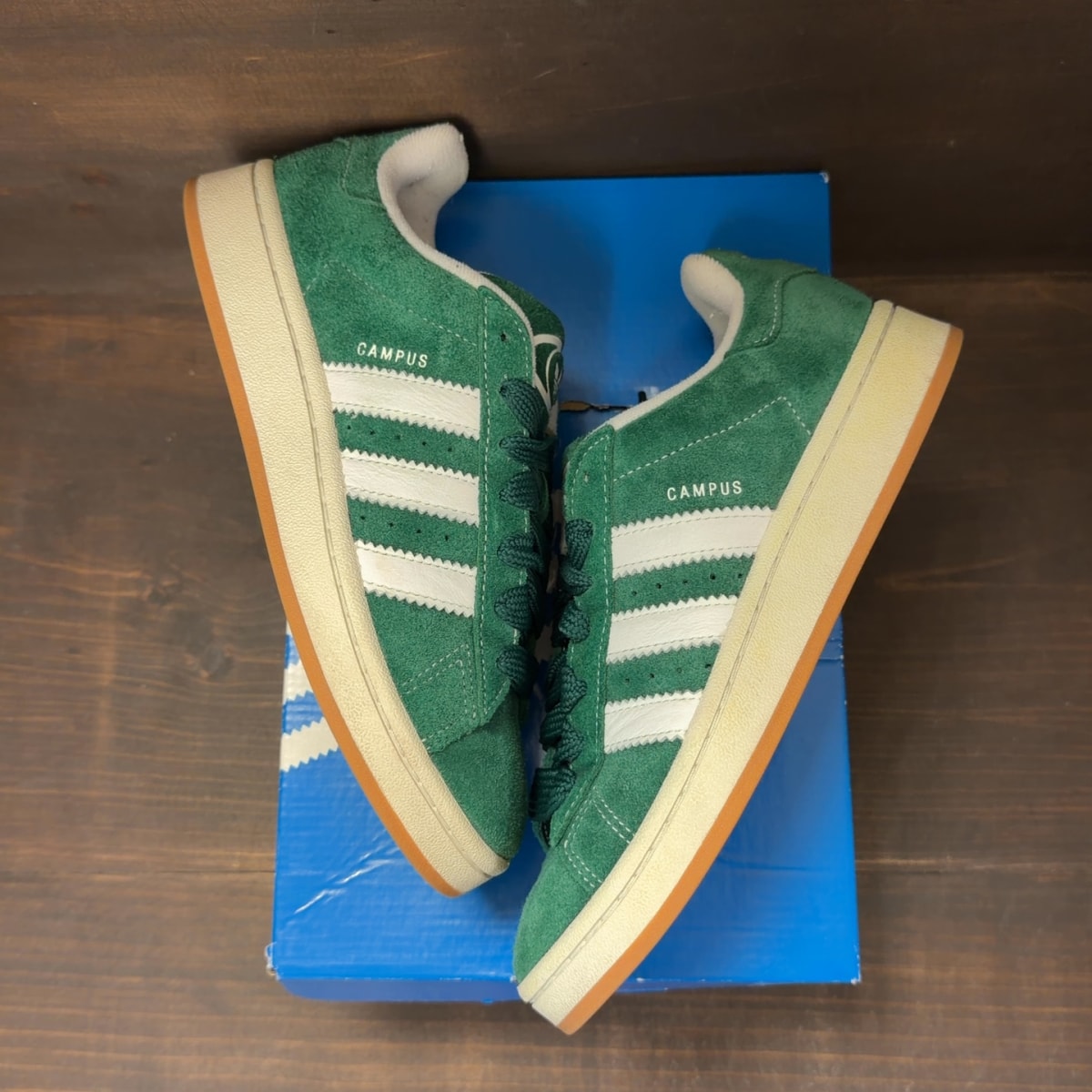 adidas Campus 00s Dark Green Cloud White Size 6.5 (Pre-Owned) - back