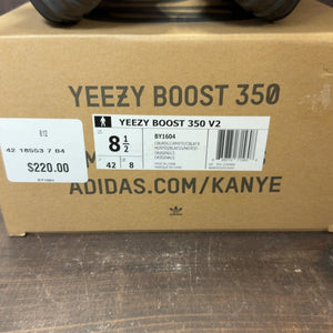 adidas Yeezy Boost 350 V2 Core Black White Size 8.5 (Pre-Owned)