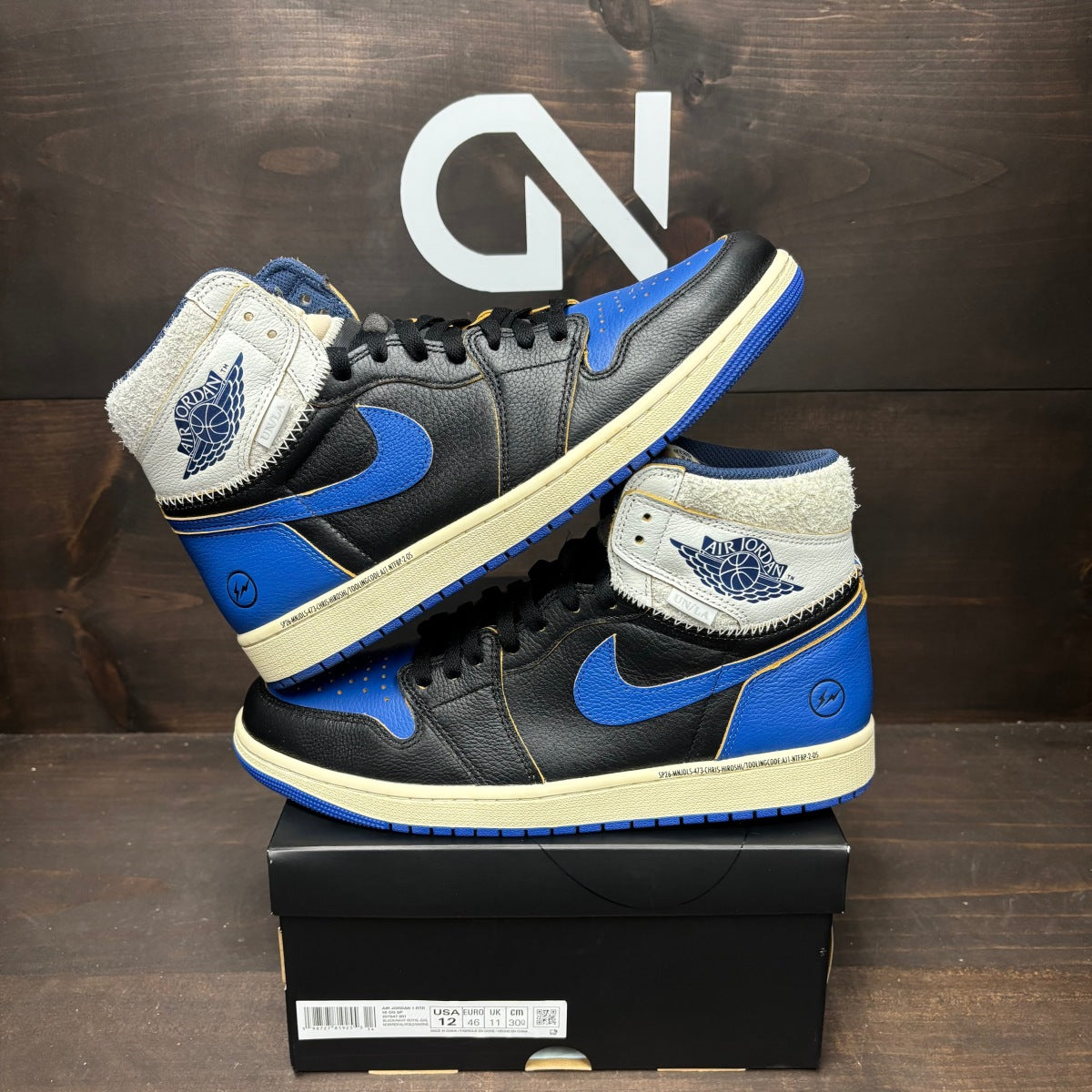 Jordan 1 Retro High OG SP Fragment x Union LA Sport Royal - Image 1
