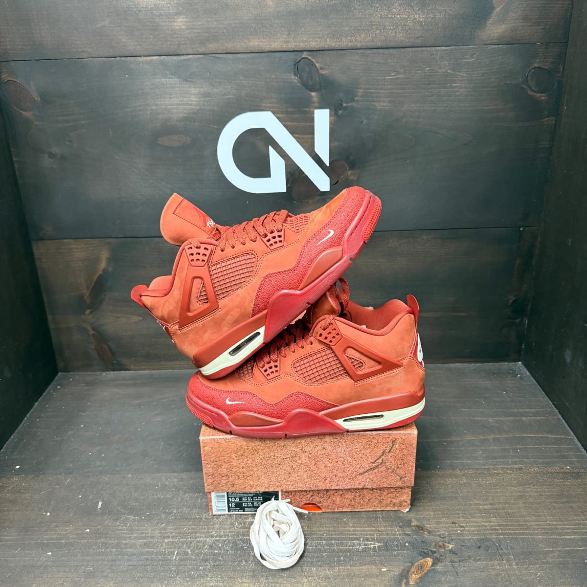 Air Jordan 4 Retro OG SP Nigel Sylvester Brick by Brick Size 10.5 (Pre-Owned) - front
