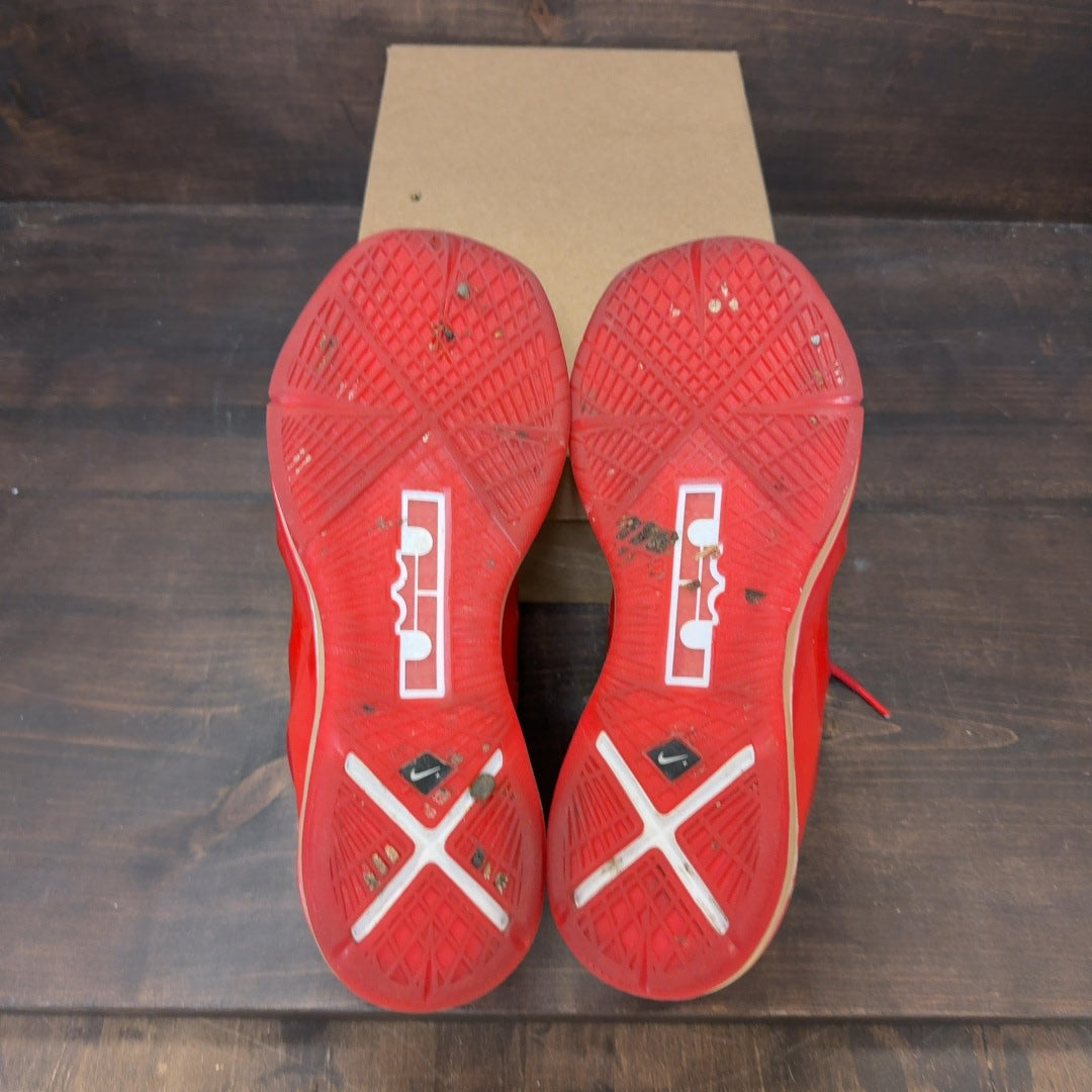 Nike LeBron X RED Nike ID Size 11 (Pre-Owned) - Image 6