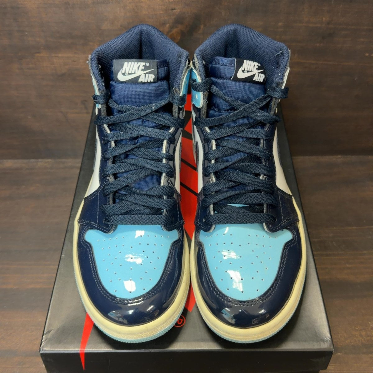 Jordan 1 Retro High UNC Patent (Women's) - Image 3