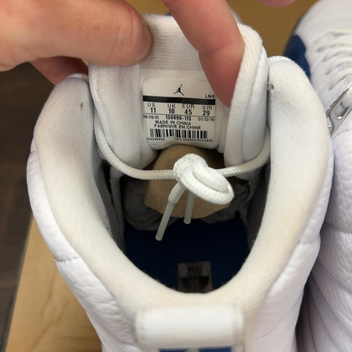 Jordan 12 Retro French Blue (2016) Size 11 (Pre-Owned) - aux