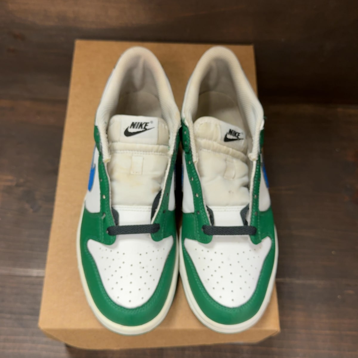 Nike Dunk Low White Malachite (GS) Size 7Y (Pre-Owned) - tag