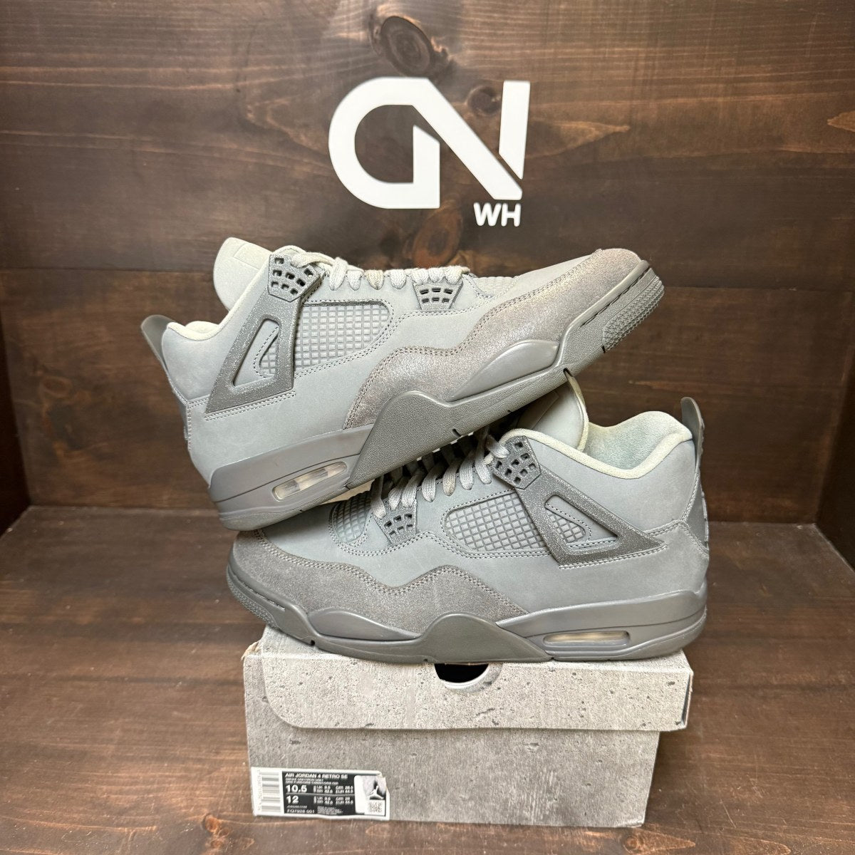 Jordan 4 Retro SE Paris Olympics Wet Cement - Image 1