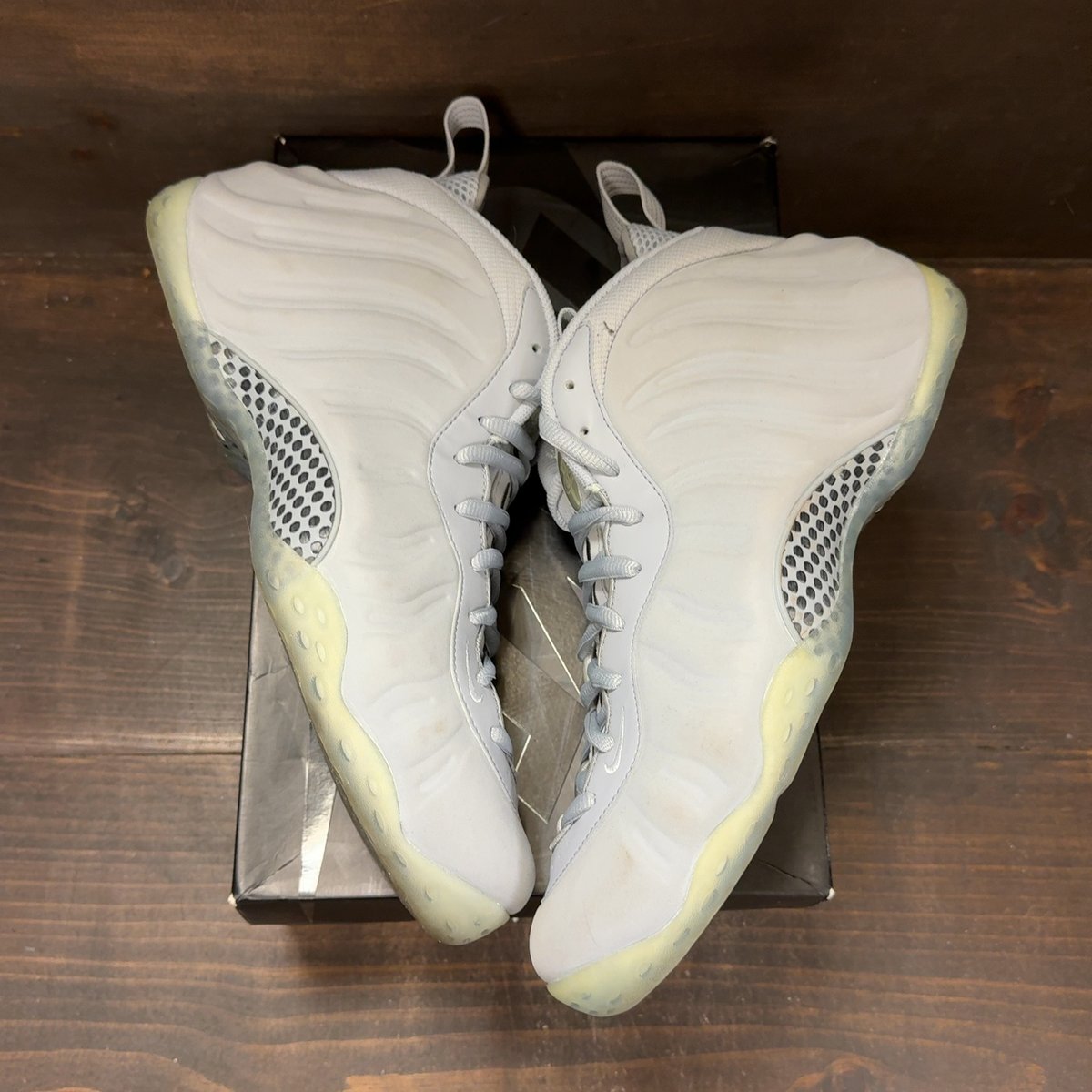 Nike Air Foamposite One Wolf Grey Suede Size 13 (Pre-Owned) - back
