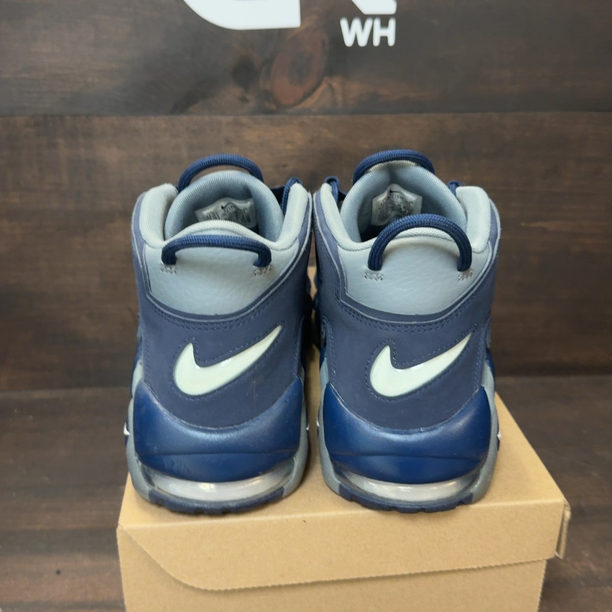 Nike Air More Uptempo Cool Grey Midnight Navy Size 11.5 (Pre-Owned) - Image 3