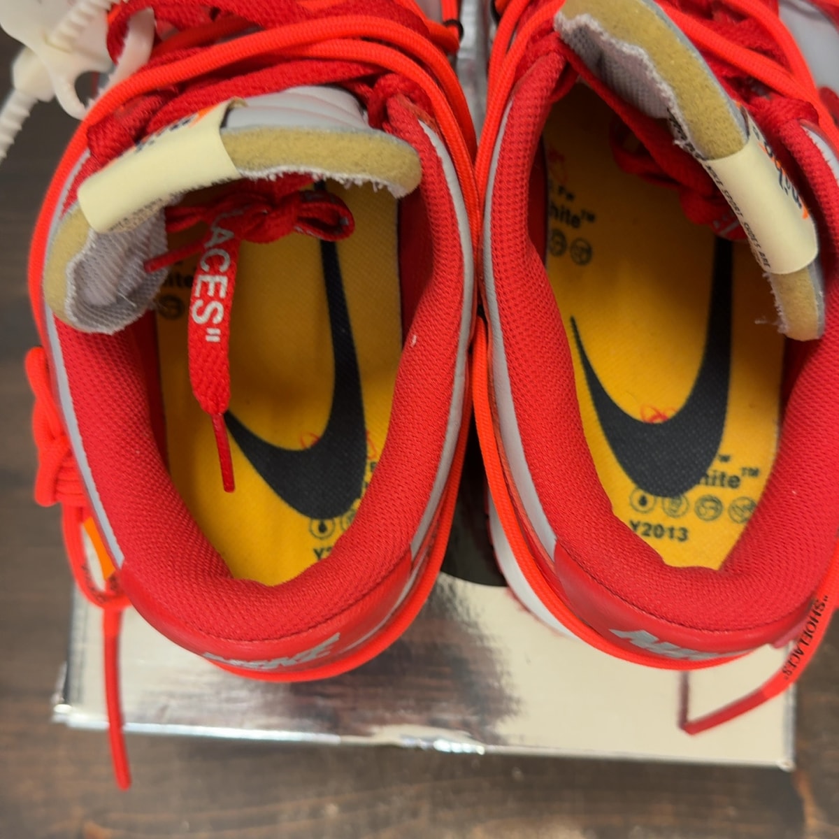 Nike Dunk Low Off-White University Red - Image 6