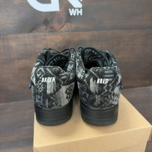 BKLYN BRED Nike AIr Force 1 Wool Black Grey Nike ID Size 10.5 (Pre-Owned) - Image 4