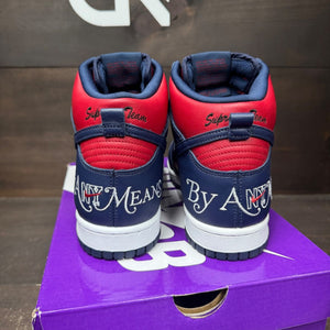 Nike SB Dunk High Supreme By Any Means Navy Size 8.5 (Pre-Owned) - sole