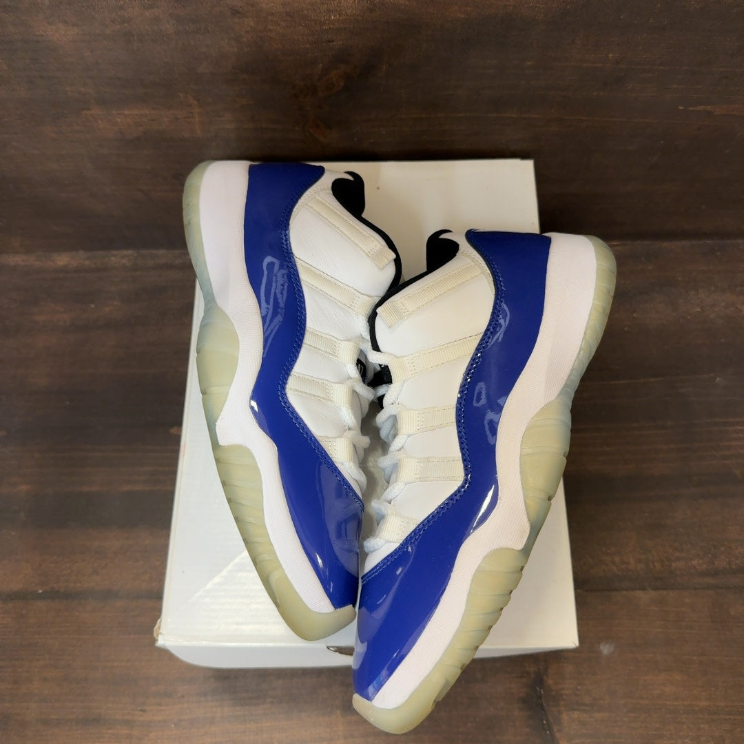 Jordan 11 Retro Low White Concord (Women's) - Image 2