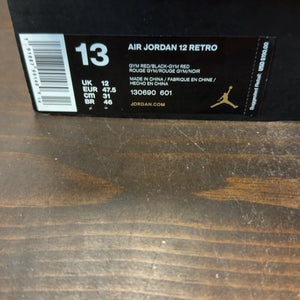 Jordan 12 Retro Gym Red (2018) Size 13 (Pre-Owned) - aux