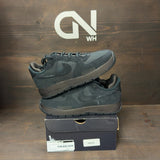 Nike Air Force 1 Wild Low Black Velvet Brown (Women's) Size 9W - Image 1