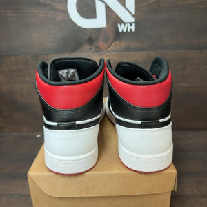 Jordan 1 Mid Gym Red Black Toe Size 12.5 (Pre-Owned) - Image 4