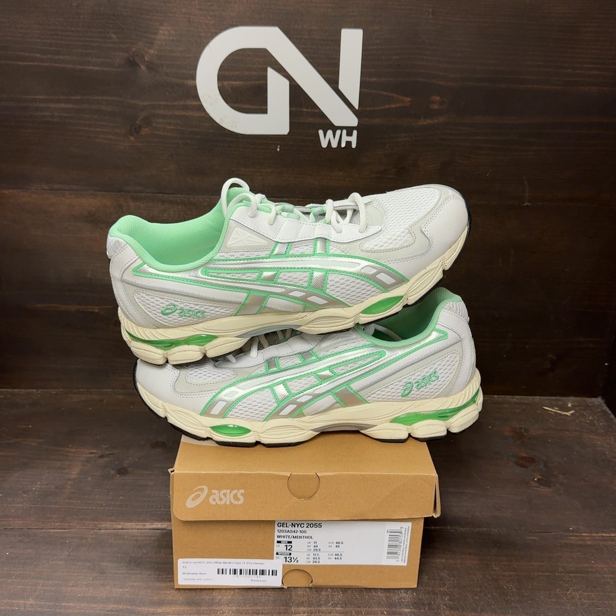 ASICS Gel-NYC 2055 White Menthol Size 12 (Pre-Owned) - front