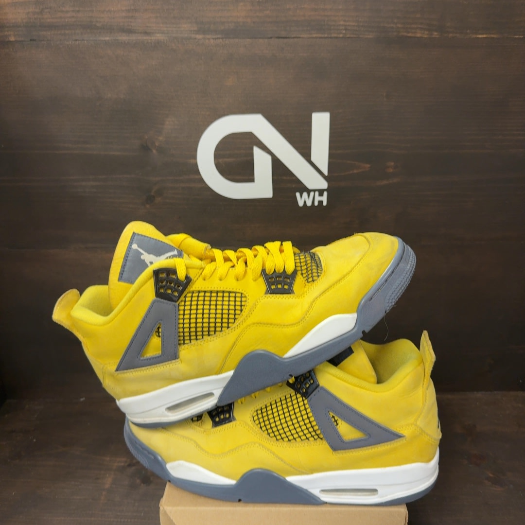 Jordan 4 Retro Lightning (2021) Size 13 (Pre-Owned) - Image 1