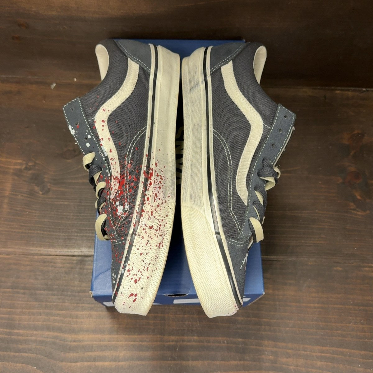 Vans Premium Old Skool 36 Paint Splatter Charcoal Grey - Image 4