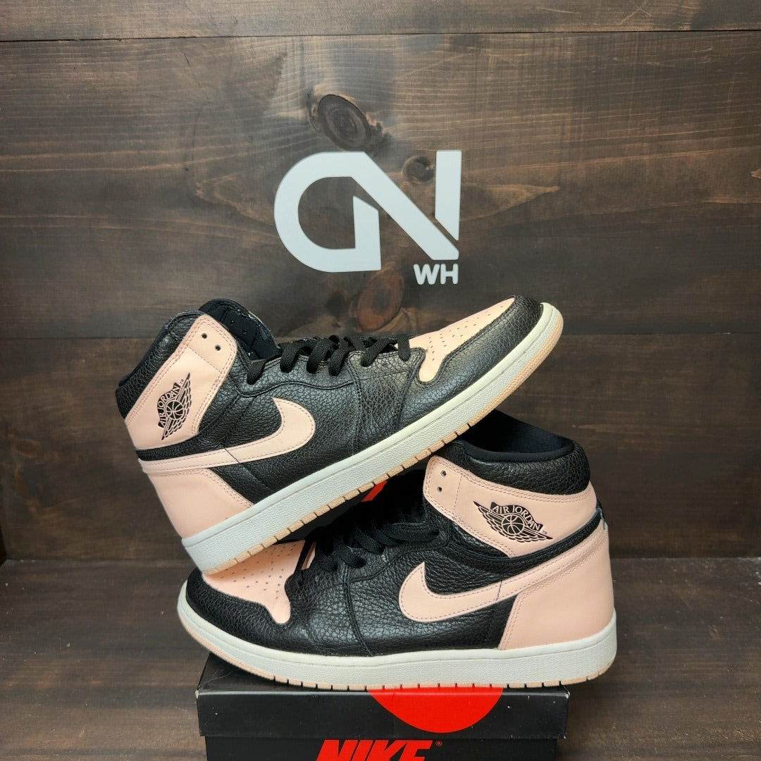 Jordan 1 Retro High Black Crimson Tint Size 12 (Pre-Owned) - Image 1