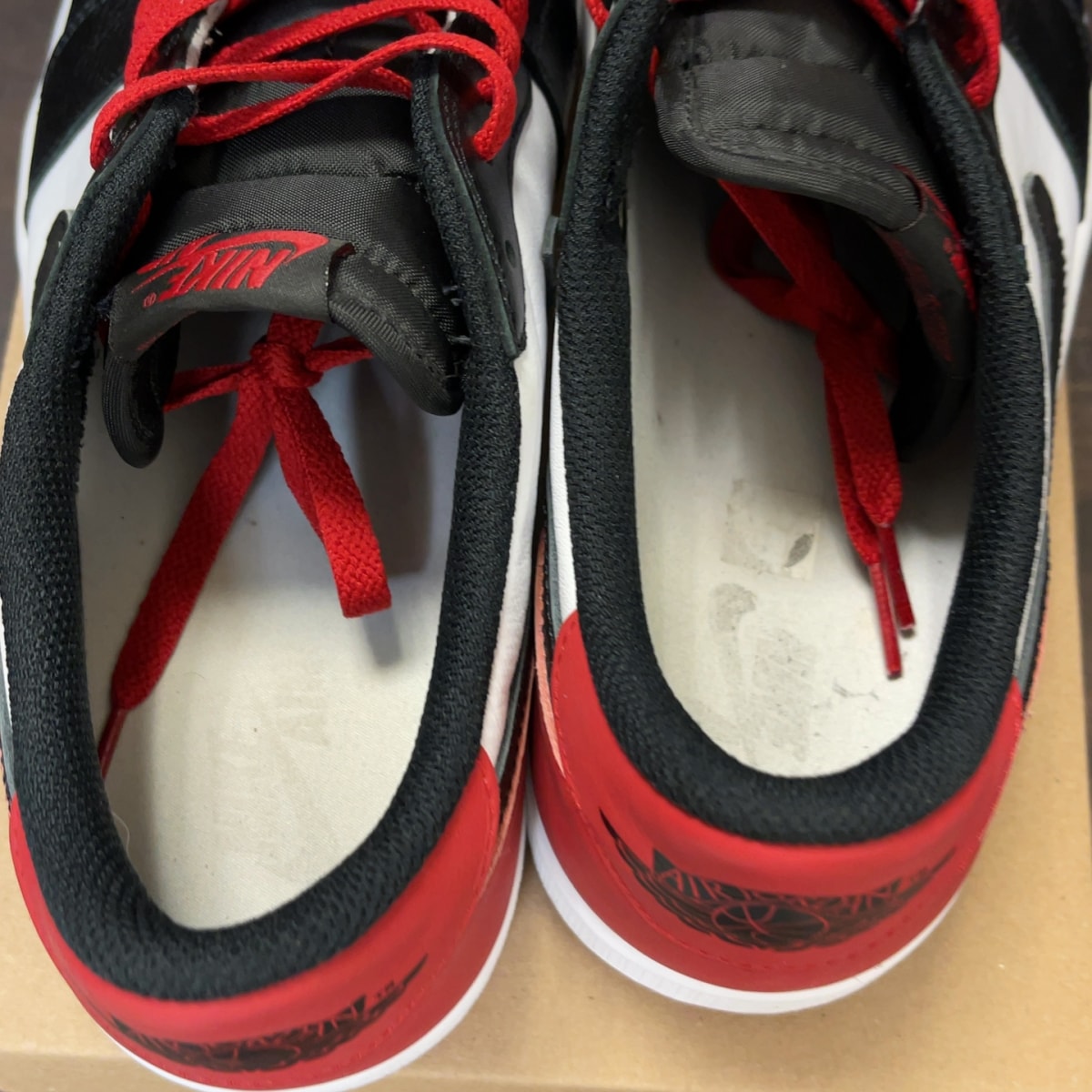 Jordan 1 Low Black Toe (2019) Size 12 (Pre-Owned) - Image 6