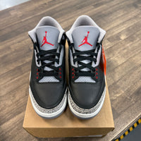 Black Cement Jordan 3 (2024) (USED, No Insoles, No Box)