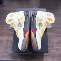 Off White Jordan 5 Sail (Lightly Worn)