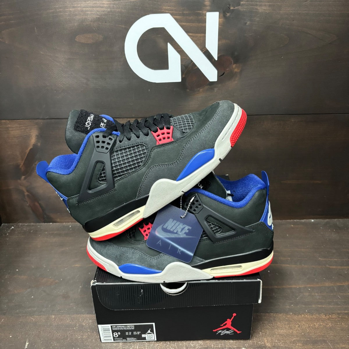 Jordan 4 Retro Rare Air (White Lettering) Size 8.5 (Pre-Owned) - Image 1