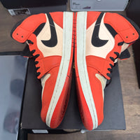 Team Orange Black Jordan 1 Mid (USED)