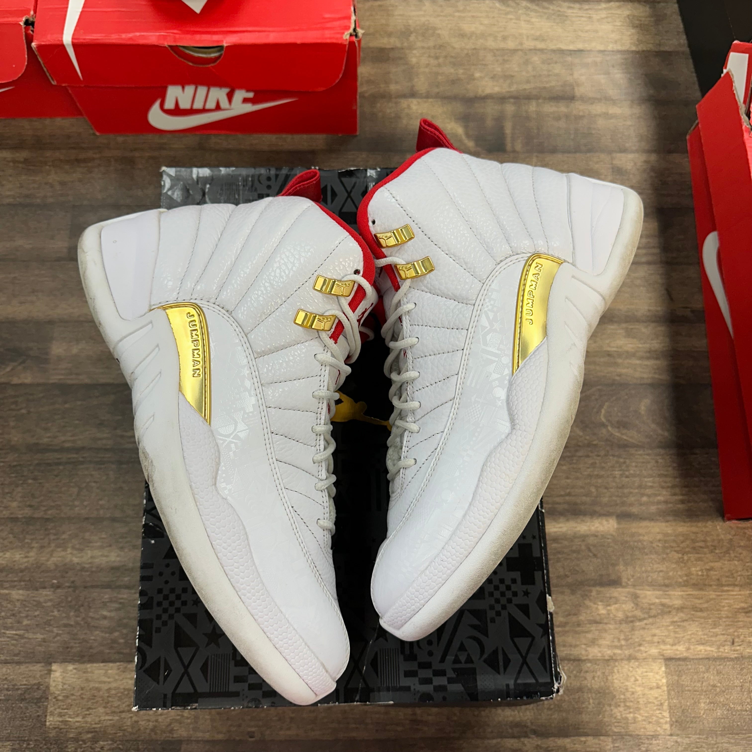 Jordan 12 Retro FIBA (2019) (US 8.5) (USED) Size 8.5 (Pre-Owned) - Image 1
