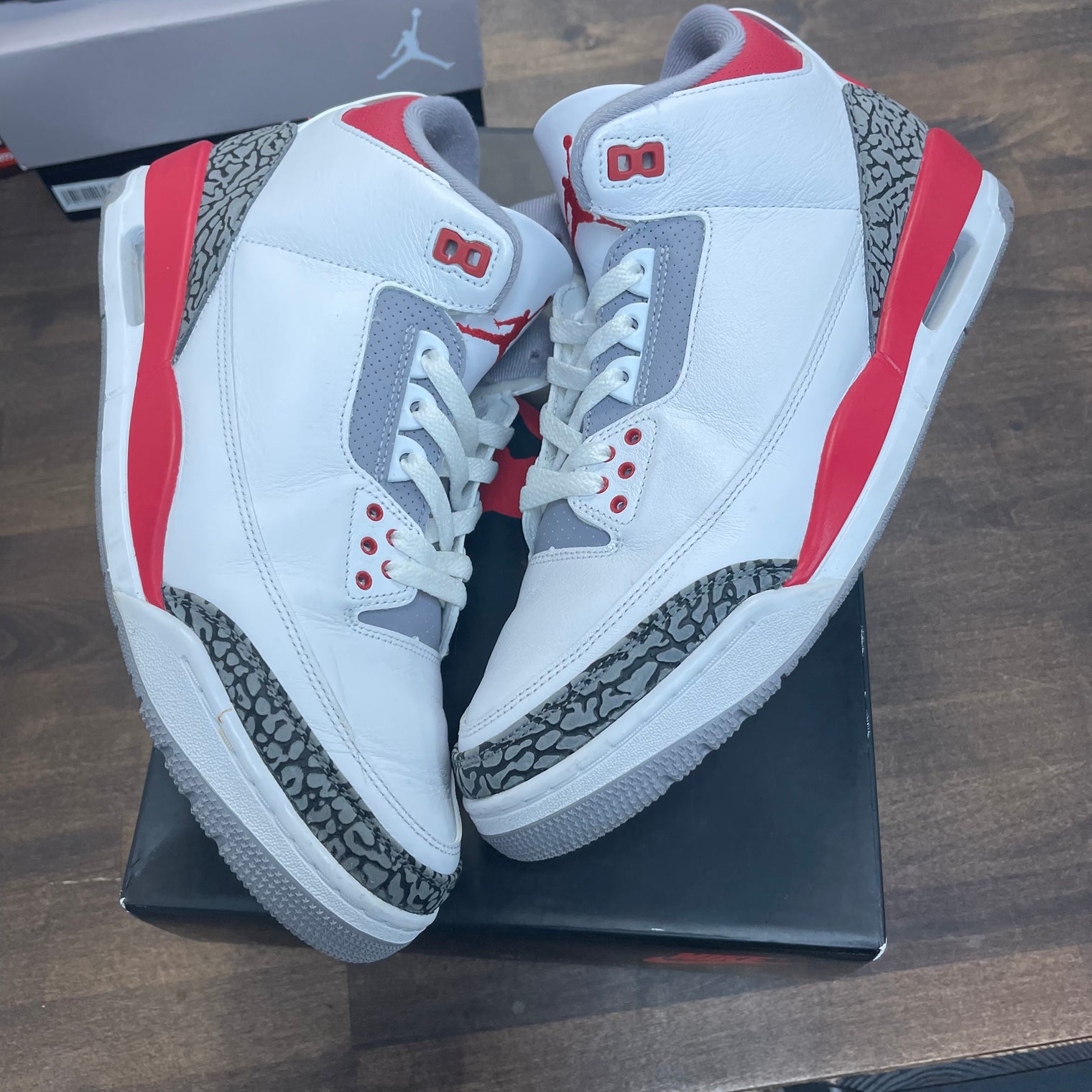 Fire Red Jordan 3 (USED)