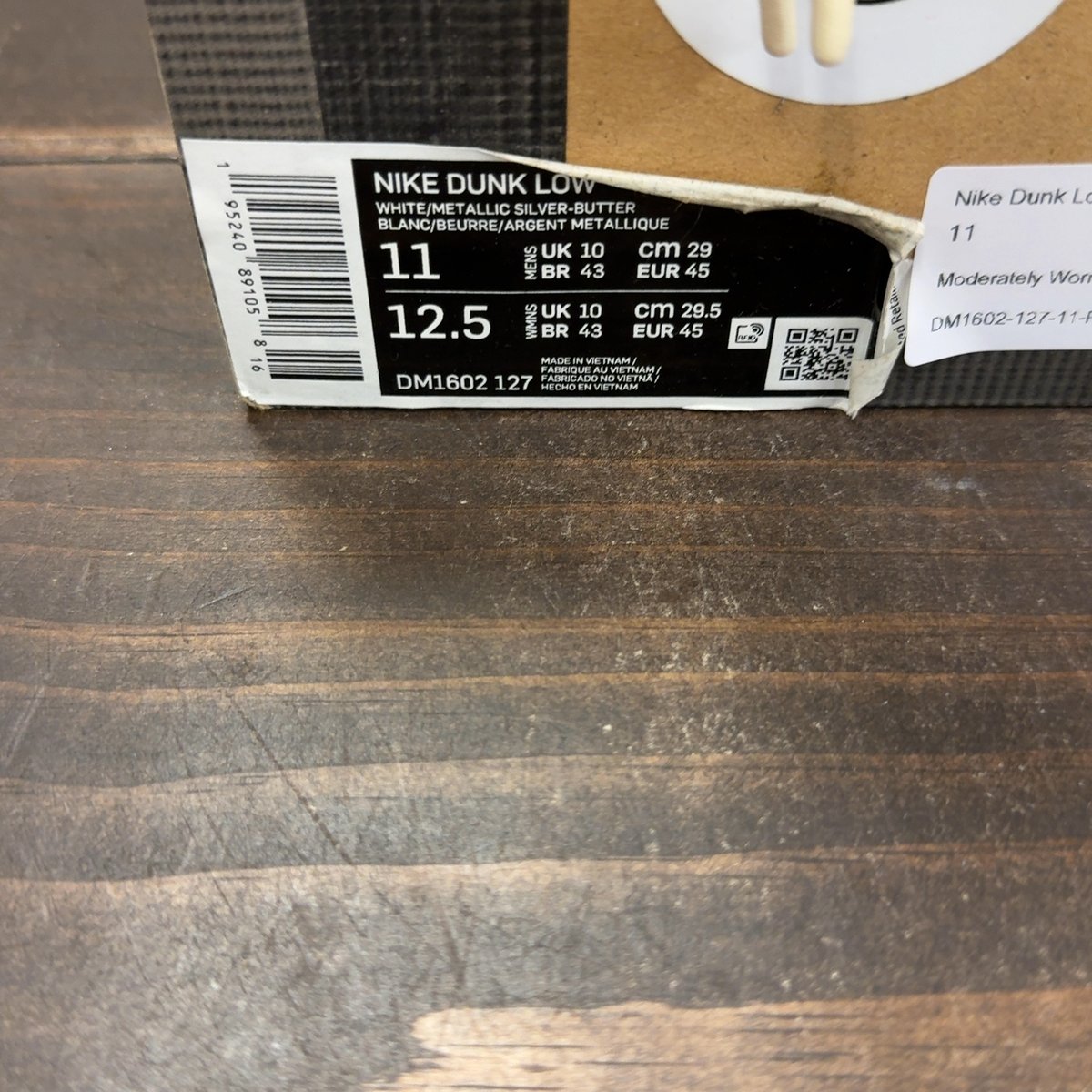 Nike Dunk Low Off-White Lot 1 Size 11 (Pre-Owned) - aux
