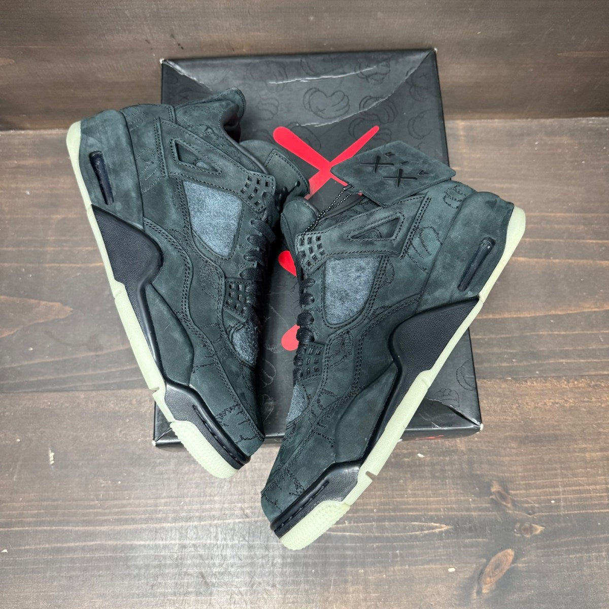 Jordan 4 Retro Kaws Black - Image 4
