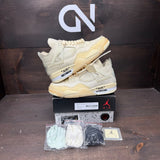Jordan 4 Retro Off-White Sail (Women's) - Image 1