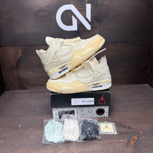Jordan 4 Retro Off-White Sail (Women's) - Image 1