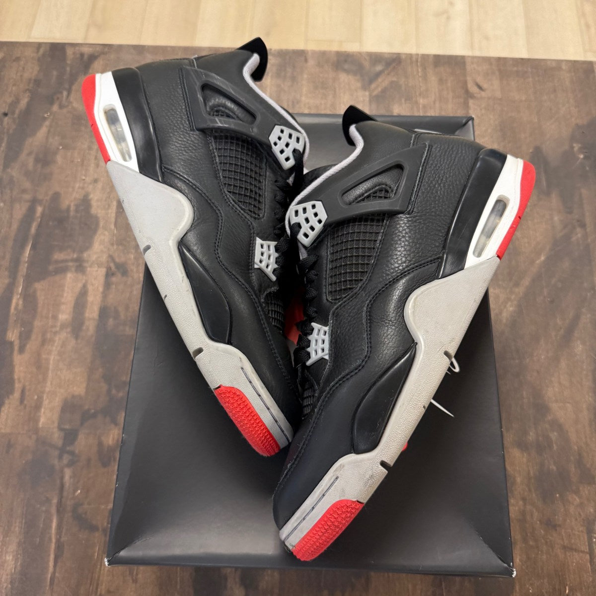Jordan 4 Retro Bred Reimagined Size 12 (Pre-Owned) - Image 1